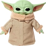 Mattel Sesli ve hareketli Star Wars Grogu göz kırpan pelüş oyuncak, Star Wars hayranları için koleksiyon hediyesi, HJM25