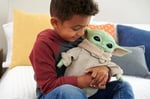 Mattel Sesli ve hareketli Star Wars Grogu göz kırpan pelüş oyuncak, Star Wars hayranları için koleksiyon hediyesi, HJM25
