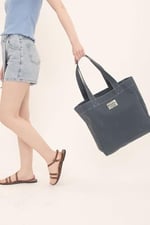 Maule Ortaboy Mumlu Kanvas%100 Pamuk Kadın Omuz Çantası Tote Bag