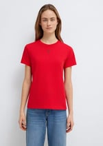 Mavi Baskılı Kırmızı Tişört Slim Fit/Dar Kesim 1601185-82054