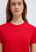Mavi Baskılı Kırmızı Tişört Slim Fit/Dar Kesim 1601185-82054