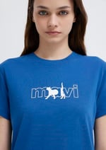Mavi Kedi Logo Baskılı Mavi Tişört Regular Fit/Normal Kesim 1611478-32213