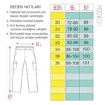 Mavi Kot Kargo Pantolon - Likralı Mavi Kargo Pantolon - Erkek Outdoor Pantolon - Erkek Kot Pantolon