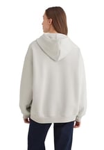 Mavi Logo Baskılı Kapüşonlu Gri Sweatshirt 1600361-34322