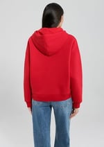 Mavi Logo Baskılı Kapüşonlu Kırmızı Sweatshirt 168334-35476