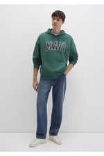 Mavi Logo Baskılı Kapüşonlu Kırmızı Sweatshirt 067149-70464