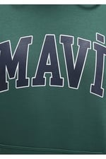 Mavi Logo Baskılı Kapüşonlu Kırmızı Sweatshirt 067149-70464