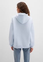 Mavi Logo Baskılı Kapüşonlu Mavi Sweatshirt 1600361-70717