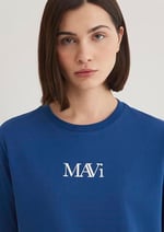 Mavi Logo Baskılı Lacivert Tişört Regular Fit/Normal Kesim 1611594-82625