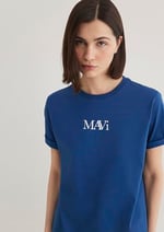 Mavi Logo Baskılı Lacivert Tişört Regular Fit/Normal Kesim 1611594-82625