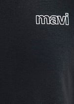 Mavi Logo Baskılı Siyah Basic Tişört Loose Fit/Bol Rahat Kesim 0610360-900