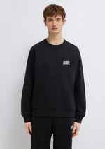 Mavi Logo Baskılı Siyah Sweatshirt 0611716-900