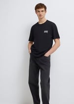 Mavi Logo Baskılı Siyah Tişört Regular Fit/Normal Kesim 0611714-900