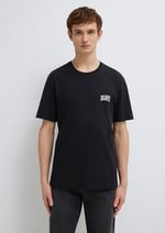 Mavi Logo Baskılı Siyah Tişört Regular Fit/Normal Kesim 0611714-900