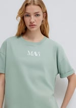 Mavi Logo Baskılı Yeşil Tişört Oversize/Geniş Kesim 1611593-71787
