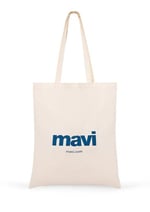 Mavi Logolu Çevre Dostu Geri Dönüştürülebilir Bez Çanta PO393918