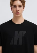 Mavi Pro Logo Baskılı Siyah Tişört Regular Fit/Normal Kesim 067034-900