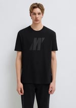 Mavi Pro Logo Baskılı Siyah Tişört Regular Fit/Normal Kesim 067034-900