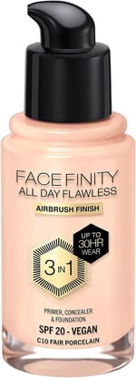 Max Factor Facefinity All Day Flawless 3 In 1 Foundation, Shade 32 Light Beige