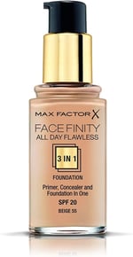 Max Factor Facefinity All Day Flawless 3 In 1 Foundation, Shade 32 Light Beige