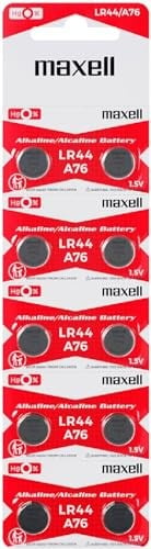 Maxell Alkaline LR44 düğme pil (10'lu paket)