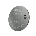 Maxell CR2025 piller, 5 adet, Lityum, 3 V, 170 mAh, gri