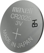 Maxell CR2025 piller, 5 adet, Lityum, 3 V, 170 mAh, gri