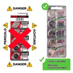 Maxell CR2025 piller, 5 adet, Lityum, 3 V, 170 mAh, gri