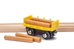 Maxim Enterprise ahşap Demiryolu LOG Car.