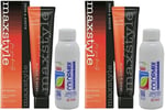 Maxstyle SPS600 Argan ve Keratin 2025/000 Naturel Açıcı 60 Ml 2 Adet Saç Boyası + 2 Adet 90 Ml Oksidan