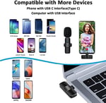 MAYBESTA Android Bilgisayar için Profesyonel Kablosuz Yaka Yaka Mikrofonu - Kablosuz Yönlü Kondenser Kayıt Mikrofonu USB C Arayüzü ile Röportaj Video Podcast Vlog YouTube