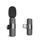 MAYBESTA Android Bilgisayar için Profesyonel Kablosuz Yaka Yaka Mikrofonu - Kablosuz Yönlü Kondenser Kayıt Mikrofonu USB C Arayüzü ile Röportaj Video Podcast Vlog YouTube