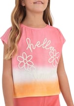 Mayoral Kız Çocuk T-Shirt, Kısa Kollu, Bisiklet Yaka, Pembe, 10 Yaş