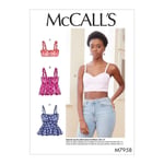 McCall's kadın üstleri, kağıt, beyaz, farklı