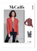 McCall's Melissa Watson'dan Bayan Blazer ve Yelek Dikiş Desen Seti, Tasarım Kodu M8350, Bedenler 14-16-18-20-22