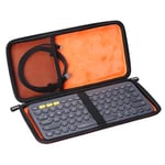 Mchoi Logitech K380/K810/K811 Çok Cihazlı Bluetooth Klavye ve Aksesuarlarıyla Uyumlu Sert Seyahat Saklama Çantası, Yalnızca Kılıf