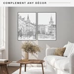 MCS 65548 orijinal Poster Frame, Black, 22.38 X 34 inç, Set of 2 _ P, plastik, Siyah, 22.38 x 34-Inch