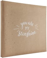 MCS Genişletilebilir 10 Sayfalık Karalama Defteri Albümü, 12 x 12 İnç Sayfa, 13,5 x 12,5 İnç, You Are My Sunshine