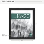 MCS Müze Poster Çerçevesi 16x20 Oniks, Dikey ve Yatay Duvara Asmalı Fotoğraflar, Posterler ve Sanat Baskıları için Büyük Res - Seçenekler: 11 x 17 in, 12 x 18 in, 13 x 19 in, 14 x 22 in, 16 x 20 in...