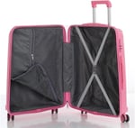 MÇS Polipropilen Büyük Boy Valiz V305 76 Cm Pembe