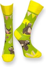 Me-vo Tekli Yeşil Renkli Bay/Bayan Unisex Esnek Nem Alabilen Pamuklu Koala Desenli Soket Çorap