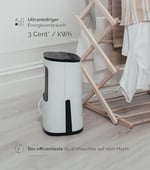 MeacoDry Arete® One 6L Nem Alma ve Hava Temizleyici | Kompakt, Ultra Sessiz 32dB | Küçük Odalar ve Daireler İçin İdeal Yatak Odası Nem Alma Cihazı | H13 HEPA Filtre | Akıllı, Gece ve Çamaşır Modları