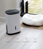 MeacoDry Arete® One 6L Nem Alma ve Hava Temizleyici | Kompakt, Ultra Sessiz 32dB | Küçük Odalar ve Daireler İçin İdeal Yatak Odası Nem Alma Cihazı | H13 HEPA Filtre | Akıllı, Gece ve Çamaşır Modları