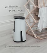 MeacoDry Arete® One 6L Nem Alma ve Hava Temizleyici | Kompakt, Ultra Sessiz 32dB | Küçük Odalar ve Daireler İçin İdeal Yatak Odası Nem Alma Cihazı | H13 HEPA Filtre | Akıllı, Gece ve Çamaşır Modları