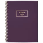 Mead Cambridge Toplantı Defteri/Günlük, Mor, 80 Çift Telli Çarşaf, 20 cm x 17 cm (49556)