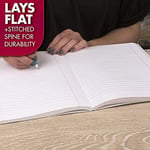Mead Kompozisyon Defteri, 3'lü Paket, Geniş Çizgili Kağıt, 19 x 24 cm, Defter Başına 100 Yaprak, Siyah Mermer Desenli (38301)