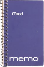 Mead Küçük Spiral, Çizgili Kolej Çizgili Kağıt, Cep Defteri, Ev Ofis Aksesuarları için Not Defterleri, Okul Mini Not Defterleri, 60 Yaprak, 12,7 cm x 7,62 cm, Çeşitli Renkler, 8'li Paket (73605)