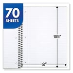 Mead Spiral Notebooks, 1 Subject, College Ruled Paper, 70 Yaprak, Renkli Not Defterleri, Çizgili Kağıt, Ev Okul Malzemeleri & K-12, 10 1/2