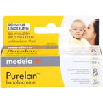 Medela Purelan 7 Gram Lanolin Göğüs Ucu Kremi - Ağrıyan Göğüs Ucu ve Kuru Ciltler İçin Hızlı Rahatlama, Hipoalerjenik, Dermatolojik Olarak Test Edilmiş ve Kokusuz