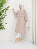 Medine Ipeği Tunik- Pudra
